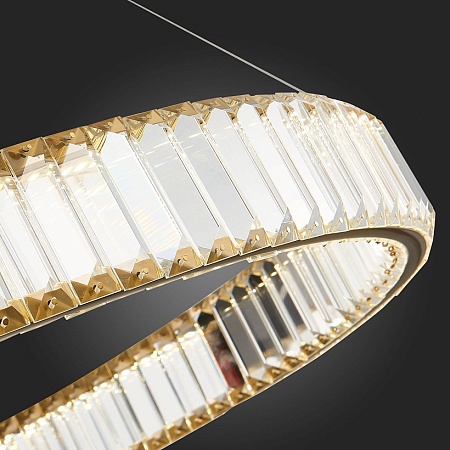 Люстра подвесная ST-Luce Латунь/Прозрачный LED 1*40W 4000K SL1622.363.01 - фото