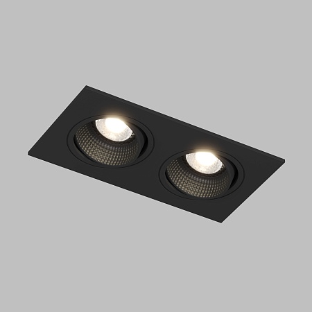 DK3072-BK Встраиваемый светильник, IP 20, 10 Вт, GU5.3, LED, черный/черный, пластик - фото
