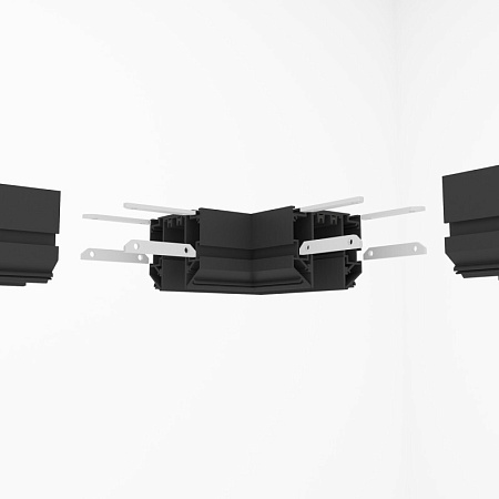 TR2026-BK Угловой элемент 90° трека SMART ONE, алюминий, черный - фото