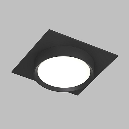 DK2091-BK Встраиваемый светильник FLAT, IP 20, до 15 Вт, GX53, LED, черный, алюминий - фото