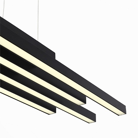 Люстра подвесная ST-Luce Черный/Белый,Черный LED 1*38W 3000K/4000K/6000K SL933.403.04 - фото