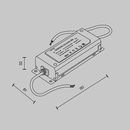 Блок питания Technical TRA130DR-100W - фото