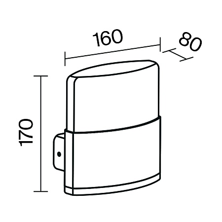 Настенный светильник (бра) Outdoor O442WL-L12GF3K1 - фото