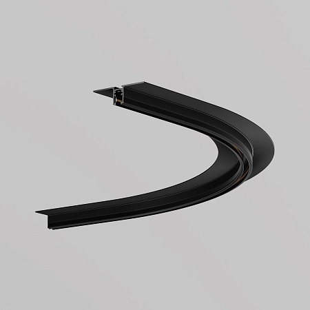 Коннектор радиусный R600 встраиваемый под ГКЛ 9,5мм Levity черный - фото
