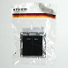 Выключатель 2-клавишный с индикатором (механизм), STEKKER, PSW10-9102-03, 250В, 10А, серия Эрна, черный - фото