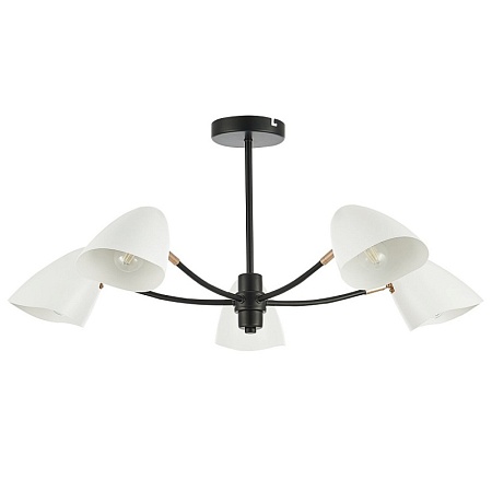 Светильник потолочный Черный, Золотой/Белый E14 5*40W SLE103602-05 - фото