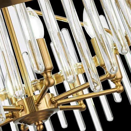 Светильник подвесной ST-Luce Латунь/Латунь, Прозрачный E14 8*40W SL1167.303.08 - фото