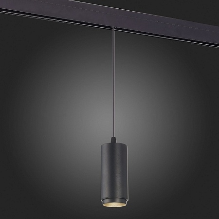 Магнитный трековый светильник подвесной ZOOM Черный LED 1*6W 4000K 667Lm Ra>80 10-60° I ST357.443.06 - фото