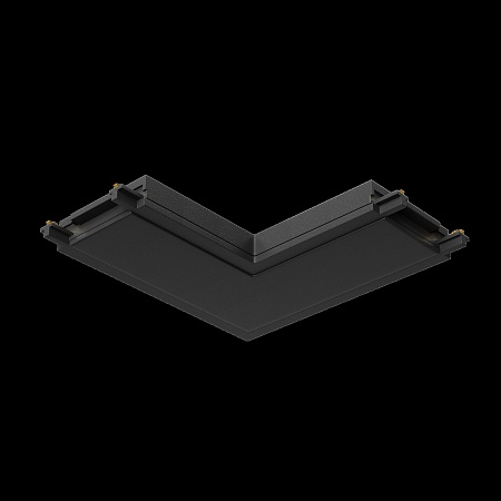 Конектор питания угловой Radity черный - фото