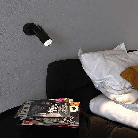 Настенный светильник Eurosvet 20097/1 LED черный - фото