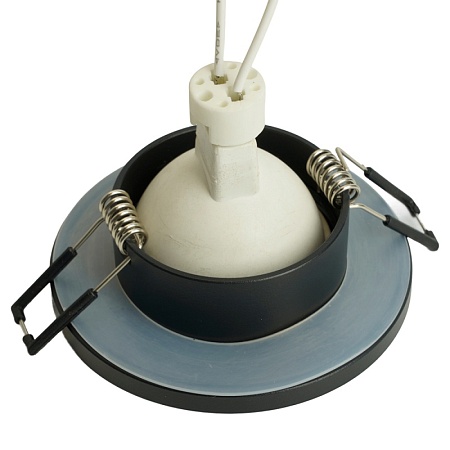 Светильник встраиваемый Feron DL3114 потолочный MR16 G5.3 черный - фото