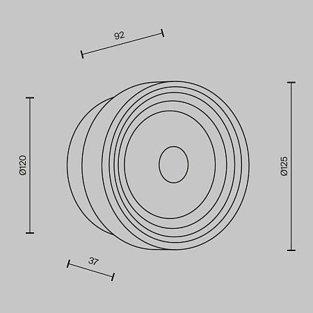 Настенный светильник (бра) Maytoni MOD493WL-L6PTK2 - фото