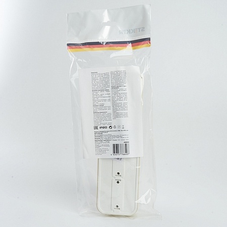 Розетка 1-местная с/з STEKKER, PST16-21-20 (RA 16-133-БЖ), пластик АВС, 250В, 16А, IP20, слоновая кость - фото