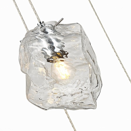 Светильник подвесной ST-Luce Хром/Прозрачный E14 5*40W SL1175.103.05 - фото