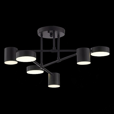 Светильник потолочный Черный/Черный LED 6*7W 4000K SLE201042-06 - фото