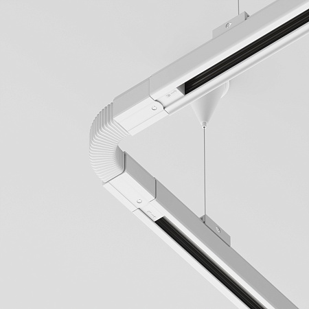 Коннектор гибкий Trinity белый - фото