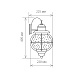 Уличный настенный светильник Regul D черная медь IP44 GLXT-1475D - фото