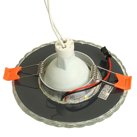 Светильник встраиваемый с белой LED подсветкой Feron CD938 потолочный MR16 G5.3 прозрачный - фото