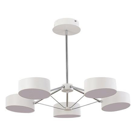Светильник потолочный Белый, Хром/Белый LED 5*10W SLE6005-502-05 - фото
