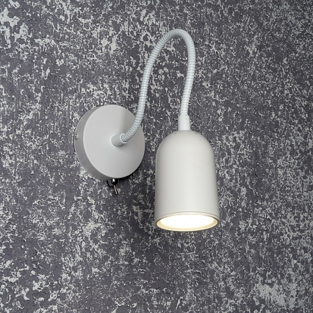 ML400 настенный под лампу с выключателем MR16/GU10, 35W,  белый - фото