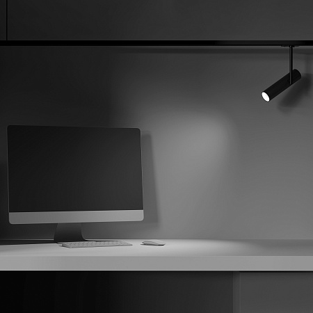 Трековая система Technical однофазная для натяжного потолка чёрная 300x300x300 TS-Z-300-TR005-1-GU10-B