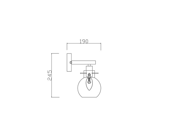 Настенный светильник (бра) Freya Circle FR5183WL-01G - фото