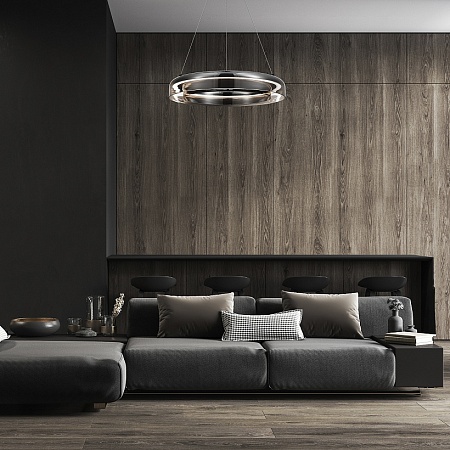 Светильник подвесной ST-Luce Черный/Дымчатый, Белый LED 1*18W 3000K SL6019.323.01 - фото