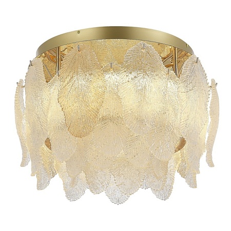 Светильник потолочный ST-Luce золото/прозрачный, янтарный LED 1*20W 3000K SL6135.202.01 - фото