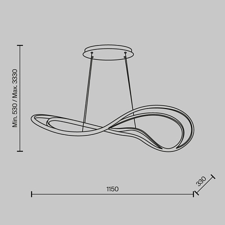 Подвесной светильник Maytoni Plons MOD283PL-L65BS3K - фото