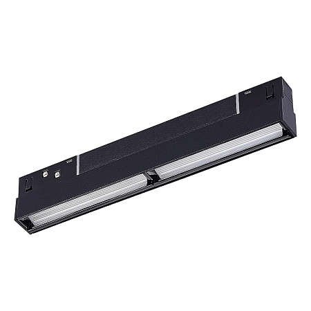Магнитный трековый светильник Черный LED 1*12W 4000K 750Lm Ra>90 120° IP20 L220xW22xH46 ST804.446.12 - фото