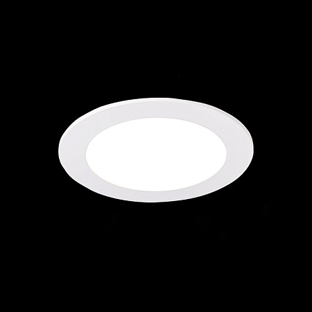 Св-к встр. Белый LED 1*9W 3000K 585Lm Ra80 110° IP20 D145xH8 90-265V ST209.538.09 - фото