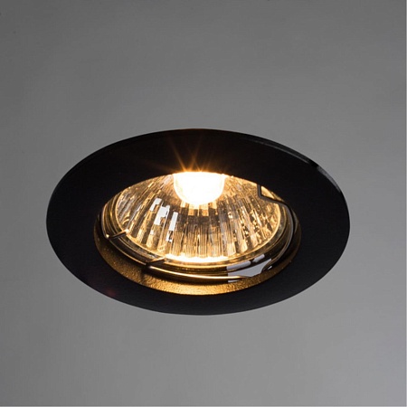 Точечный встраиваемый светильник Arte Lamp BASIC A2103PL-1BK - фото