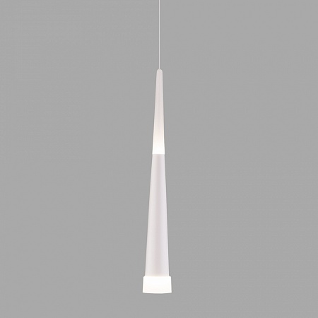 Подвесной светодиодный светильник DLR038 7+1W 4200K белый матовый - фото
