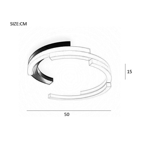 Потолочная Люстра Vima D50 Basic Black Imperiumloft 208327-26 - фото