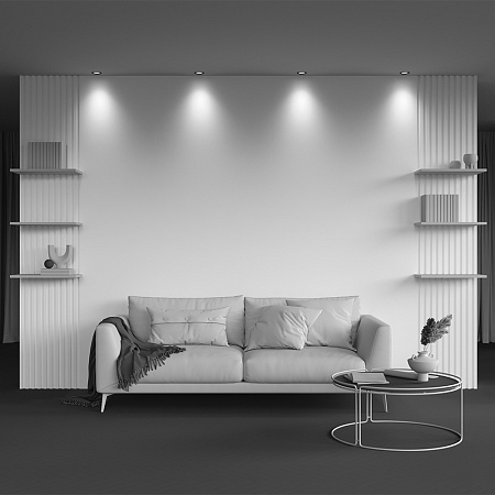 Встраиваемый светильник Technical Round DL058-7W4K-W - фото