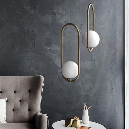 Подвесной Светильник Matthew Mccormick Hoop 50 Бронза Mila Pendant Imperiumloft 181904-22 - фото