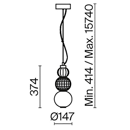 Подвесной светильник Maytoni P069PL-L16G3K - фото