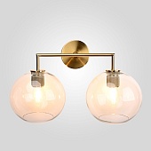 Бра Rh Utilitaire Globe Shade Double Sconce Brass Imperiumloft 123273-22