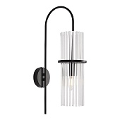 Светильник настенный ST-Luce черный/прозрачный E14 1*40W SL6145.401.01