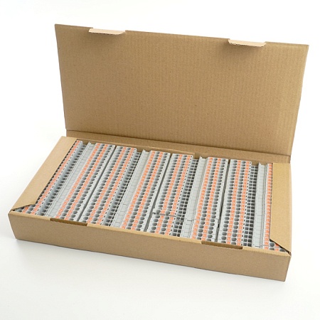 Зажим пружинный, 4-проводной проходной ЗНИ - 2,5 ,JXB PT 2,5 , серый LD574-1-25 - фото