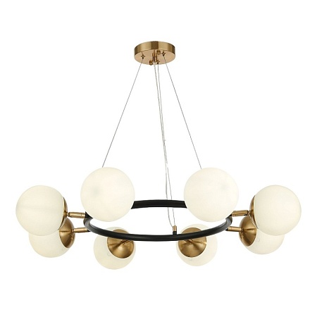 Светильник подвесной Черный, Латунь/Белый E27 8*60W SLE220403-08 - фото