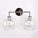 Бра Rh Utilitaire Globe Shade Double Sconce Silver Imperiumloft 123274-22 - фото