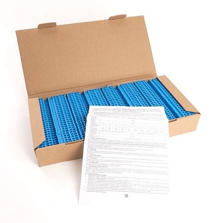 Зажим пружинный, 4-проводной проходной ЗНИ - 2,5 (JXB ST 2,5), синий STEKKER - фото