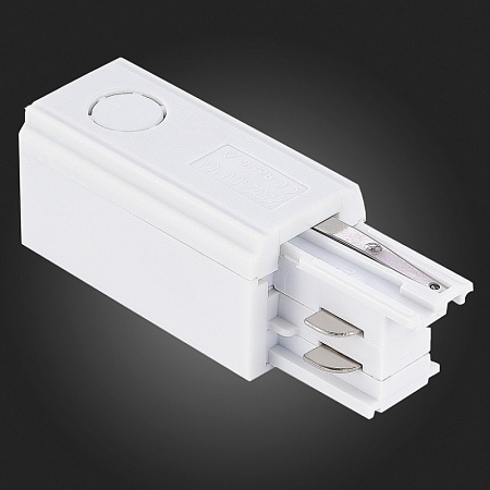 Правый Токоподвод для трехфазного шинопровода ST-Luce Белый ST030.509.10R - фото