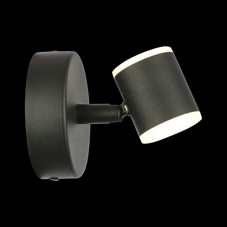 Светильник настенный ST-Luce Черный/Белый LED 1*6W 3000K SL1597.401.01 - фото