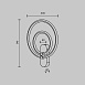 Настенный светильник (бра) Maytoni Link MOD357WL-L16BS3K - фото