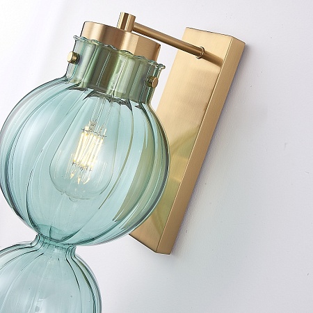 Бра Heathfield Lighting - Medina Wall Brass/Blue Imperiumloft 177913-22 - фото