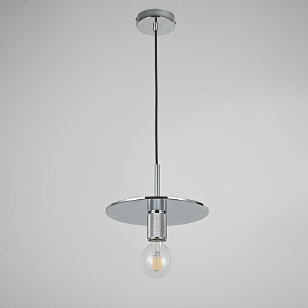 Подвесной Светильник Rh Utilitaire Disk Shade Pendant Silver Imperiumloft 123644-22 - фото