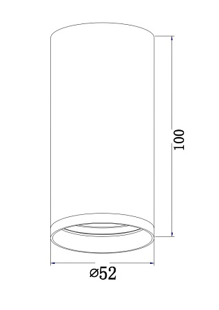 Потолочный светильник Technical FOCUS S C052CL-01W - фото