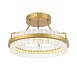 Светильник потолочный ST-Luce Матовое золото/Прозрачный LED 1*34W 3000K SL383.202.01 - фото